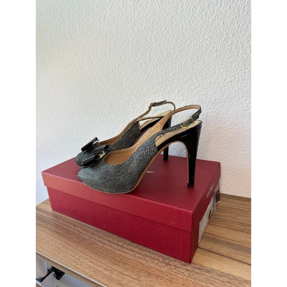 Salvatore Ferragamo Bloomy Slingback Heels – Size 6.5B - Picture 4 of 4